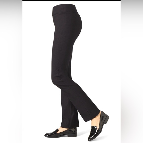 NEW Lisette L Montreal Magical Lycra Black Straight Pant - Picture 2 of 8